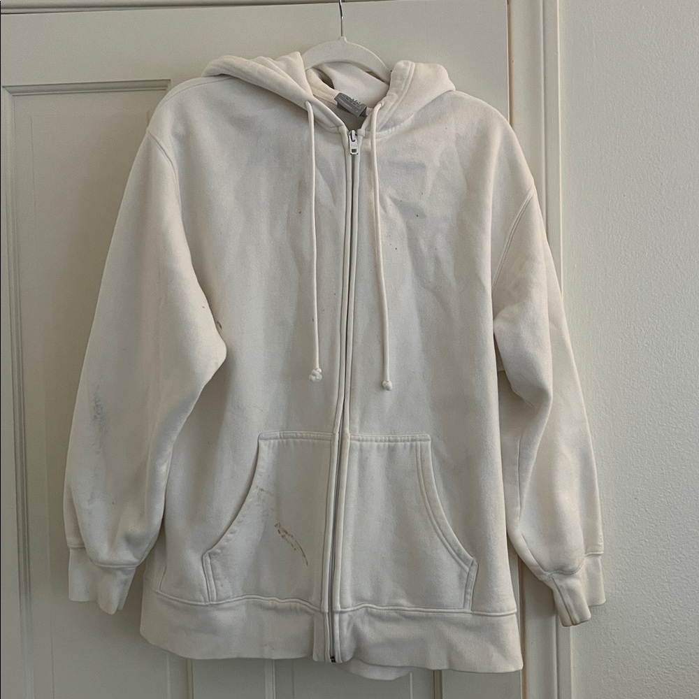 TNA Cozy Fleece White Hoodie